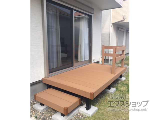 千葉県木更津市ののウッドデッキ リウッドデッキ 200 施工例