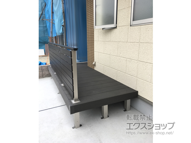 大阪府茨木市ののウッドデッキ リウッドデッキ 200 施工例