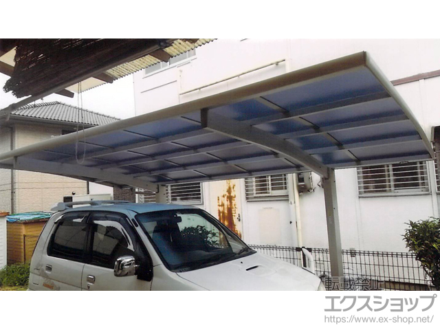 広島県呉市ののカーポート プレシオスポート 積雪〜20cm対応 施工例