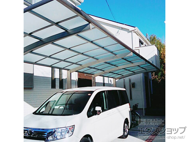 大阪府高槻市ののカーポート レイナポートグラン 縦連棟　積雪〜20cm対応 施工例