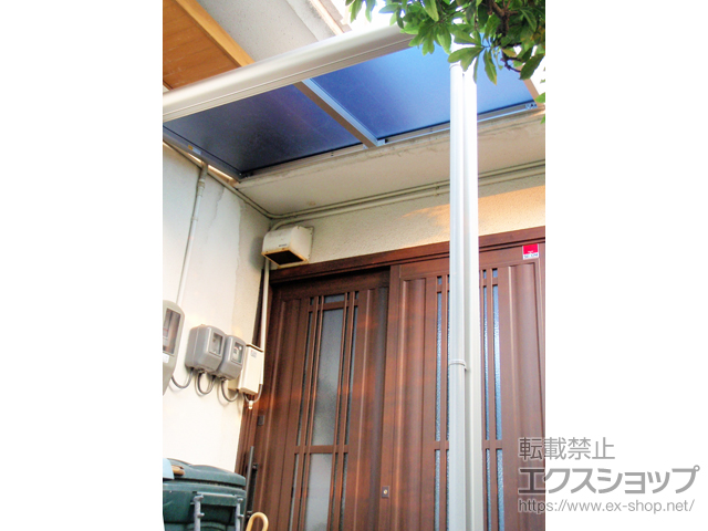 愛媛県新居浜市ののテラス屋根 プレシオステラス F型 テラスタイプ 単体 積雪〜20cm対応 施工例