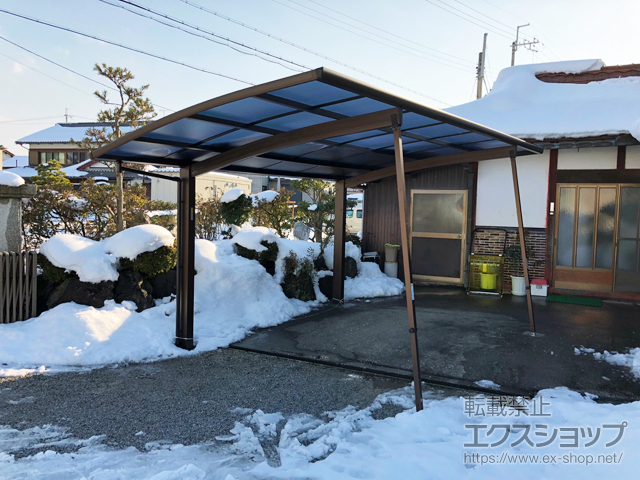 滋賀県犬上郡甲良町ののカーポート プレシオスポート 積雪〜20cm対応 施工例