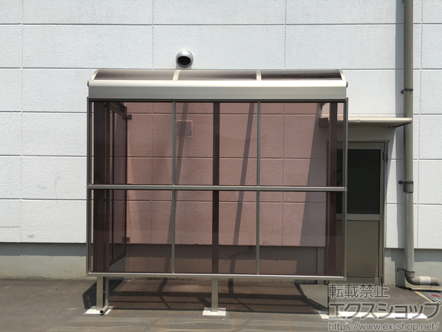 岐阜県恵那市ののテラス屋根 スピーネ R型 テラスタイプ 単体 積雪〜20cm対応 施工例