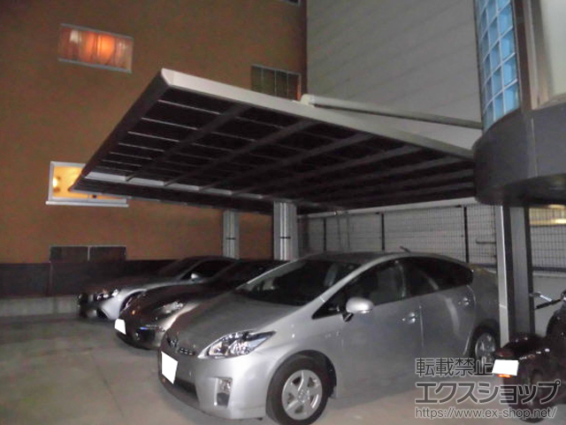 兵庫県神戸市ののカーポート アーキフラン ワイド 積雪〜20cm対応 施工例