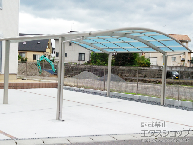 福島県白河市ののカーポート レイナツインポートグラン　積雪〜20cm対応 施工例