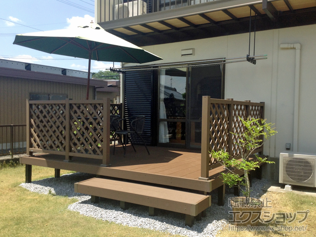 岐阜県加茂郡富加町ののウッドデッキ リウッドデッキ 200 施工例