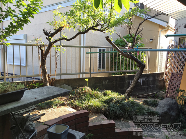 福岡県筑紫郡那珂川町ののフェンス・柵 ミエッタフェンス 防犯たて格子タイプ 自由柱 施工例