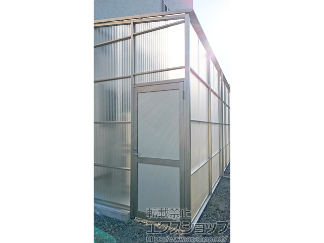 長野県飯田市ののストックヤード ストックヤードII 積雪50cm対応 片側ドア付きタイプ 施工例