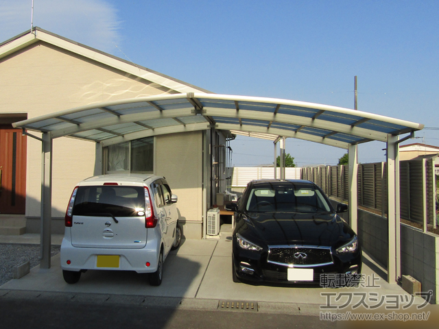 宮崎県児湯郡都農町ののカーポート レイナポートグラン M合掌　積雪〜20cm対応 施工例