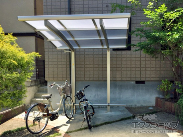 兵庫県川西市ののサイクルポート・駐輪場 プレシオスポート ミニ 積雪〜20cm対応 施工例