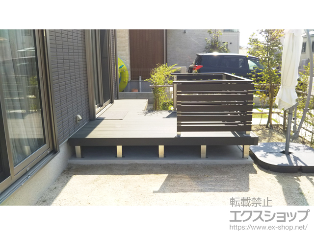 福岡県糟屋郡粕屋町ののウッドデッキ リウッドデッキ 200 施工例