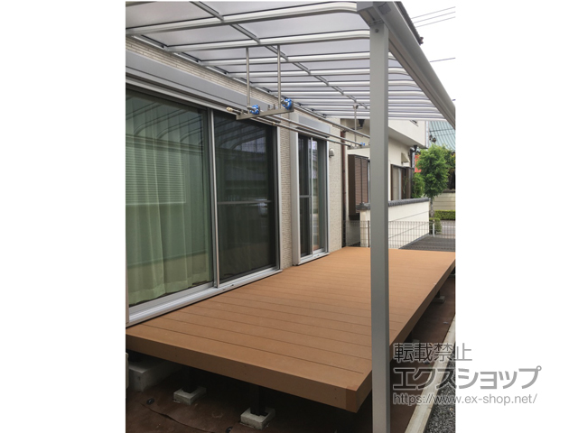 東京都足立区ののウッドデッキ リウッドデッキ 200 施工例