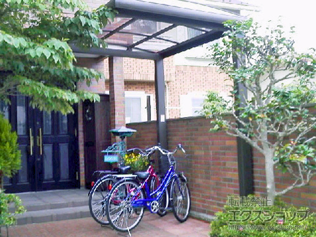 栃木県宇都宮市ののサイクルポート・駐輪場 フーゴAプラスミニ (アーチスタイル) 積雪〜20cm対応 施工例