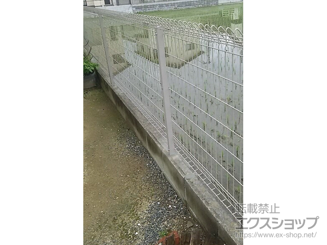広島県福山市ののフェンス・柵 メッシュフェンスG10-R 施工例