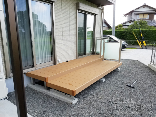 静岡県藤枝市ののウッドデッキ リウッドデッキ 200 施工例