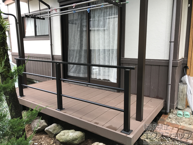 長崎県佐世保市ののウッドデッキ リウッドデッキ 200 施工例