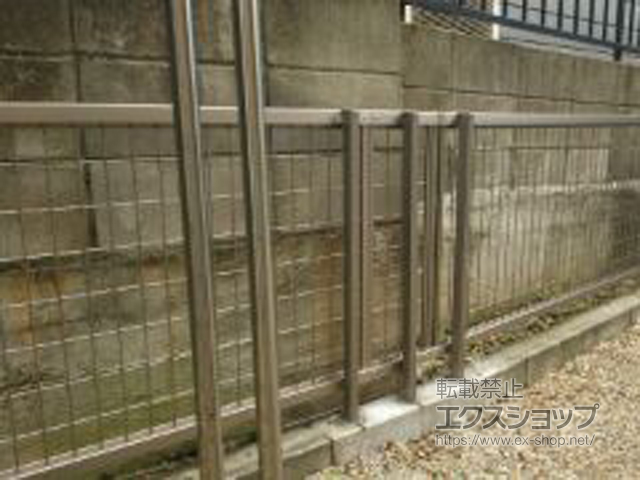 愛知県名古屋市ののフェンス・柵 アルメッシュフェンス1型 フリーポールタイプ 施工例