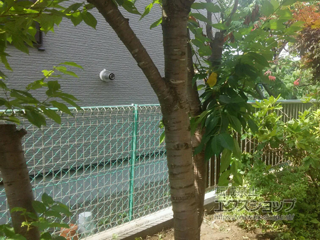 北海道札幌市ののフェンス・柵 イーネットフェンス1F型 自由柱＜水平地＞ 施工例