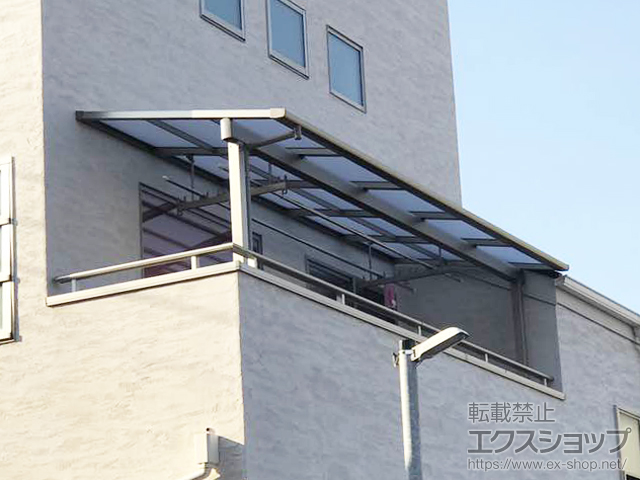 千葉県千葉市ののバルコニー・ベランダ屋根 スピーネ F型 屋根タイプ 単体 積雪〜20cm対応 施工例