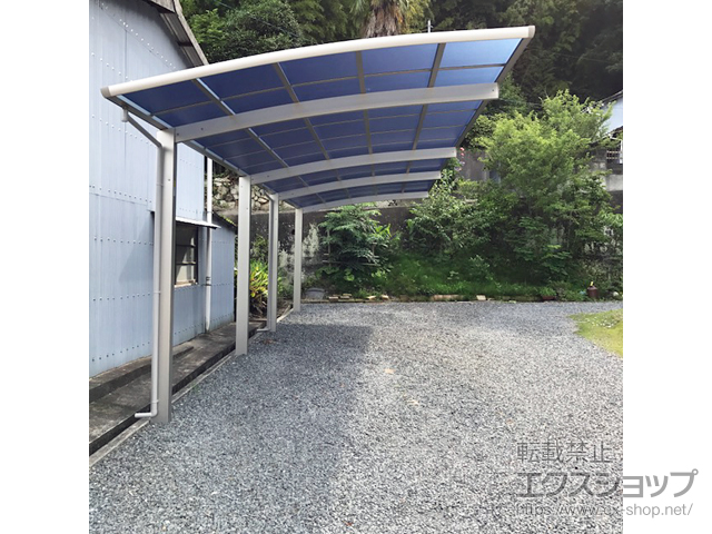 岡山県岡山市ののカーポート レイナポートグラン 縦連棟　積雪〜20cm対応 施工例