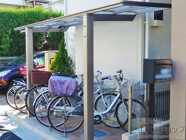 東京都練馬区ののテラス屋根 フーゴF 独立テラスタイプ 単体 積雪〜20cm対応 施工例