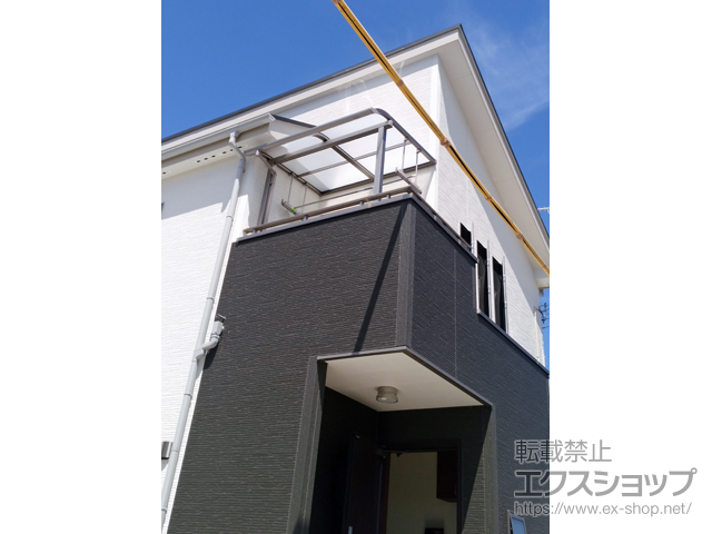福島県いわき市ののバルコニー・ベランダ屋根 スピーネ R型 屋根タイプ 単体 積雪〜20cm対応 施工例