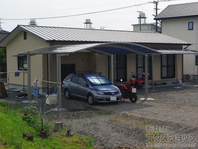 熊本県人吉市ののカーポート レイナツインポートグラン　積雪〜20cm対応 施工例