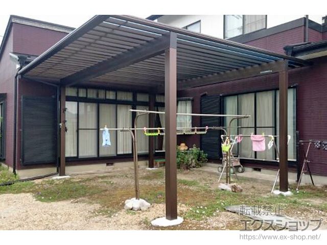 岐阜県山県市ののカーポート エフルージュ ツイン50 積雪〜50cm対応 施工例