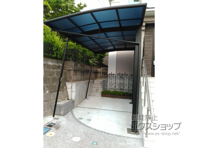 神奈川県川崎市ののカーポート レイナポートREグラン 前下がり　積雪〜20cm対応 施工例