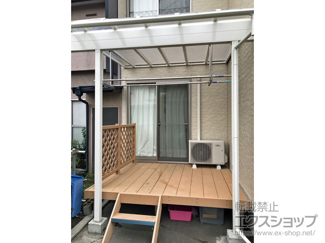 青森県八戸市ののウッドデッキ リウッドデッキ 200 施工例