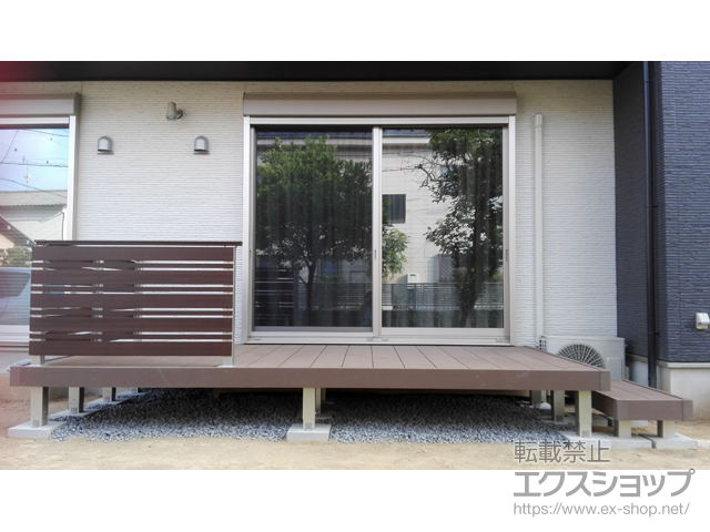 千葉県我孫子市ののウッドデッキ リウッドデッキ 200 施工例