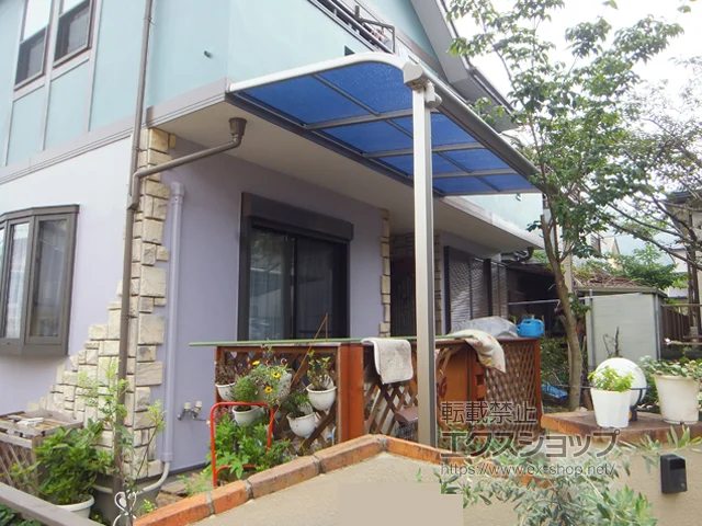 神奈川県相模原市のValue Selectのテラス屋根 プレシオステラス R型 テラスタイプ 単体 積雪〜20cm対応 施工例