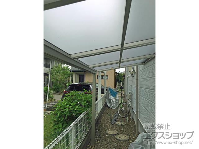 宮城県仙台市ののテラス屋根 プレシオステラス F型 テラスタイプ 単体 積雪〜20cm対応 施工例