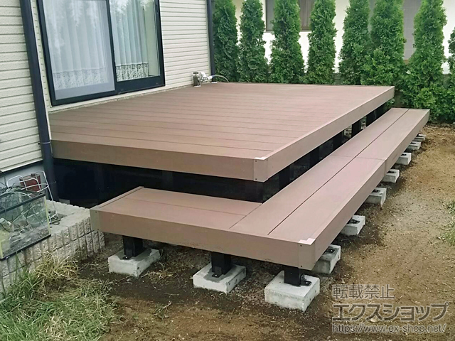 山梨県南都留郡富士河口湖町ののウッドデッキ リウッドデッキ 200 施工例