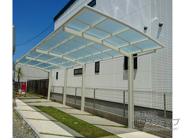 京都府城陽市ののカーポート レイナポートグラン 縦連棟　積雪〜20cm対応 施工例