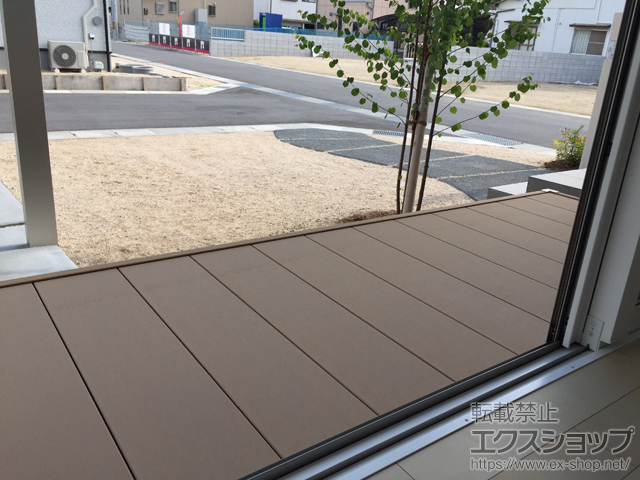 岡山県岡山市ののウッドデッキ リウッドデッキ 200 施工例