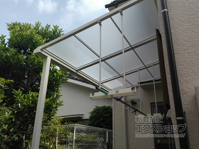 愛知県名古屋市ののテラス屋根 スピーネ F型 テラスタイプ 単体 積雪〜20cm対応 ※片袖納まり 施工例