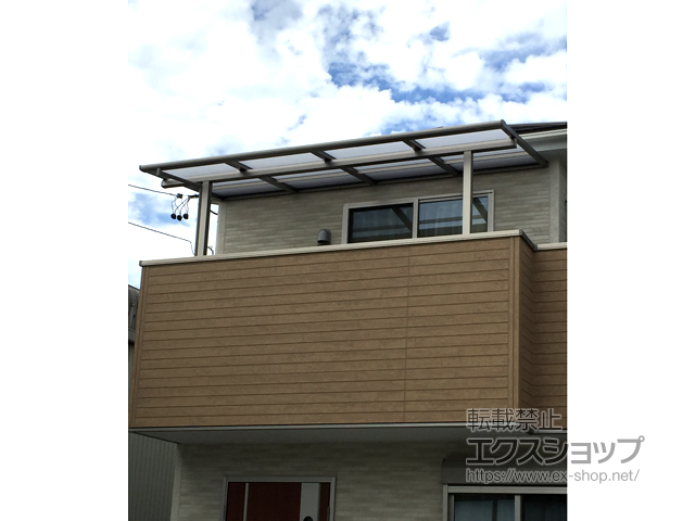 愛知県一宮市ののバルコニー・ベランダ屋根 スピーネ F型 屋根タイプ 単体 積雪〜20cm対応 施工例