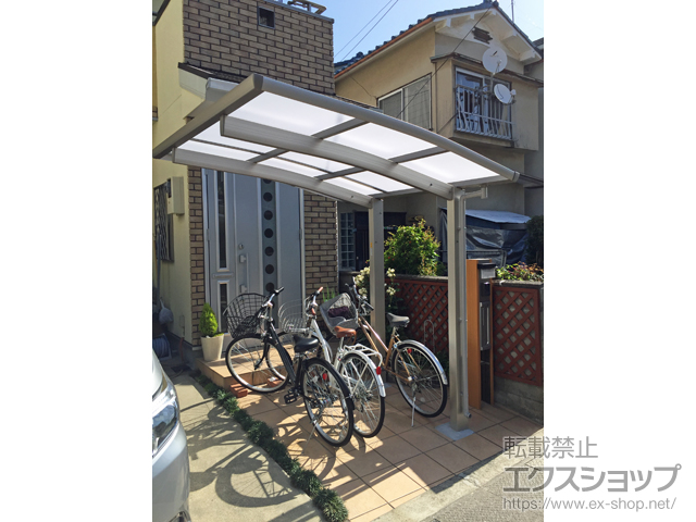 京都府長岡京市ののサイクルポート・駐輪場 プレシオスポート ミニ 積雪〜20cm対応 施工例