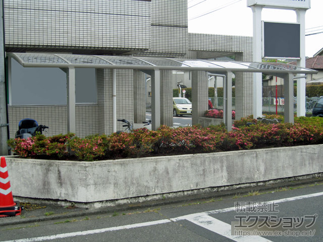 東京都小金井市ののサイクルポート・駐輪場 レイナポートグランミニZ 縦連棟 積雪〜20cm対応 施工例