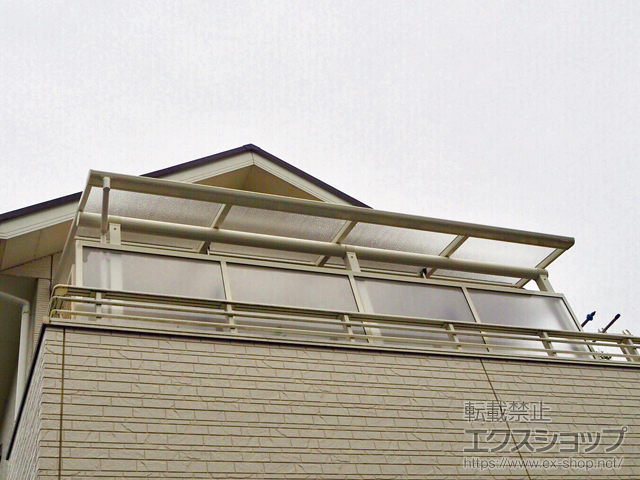 東京都練馬区ののバルコニー・ベランダ屋根 ヴェクターテラス F型 屋根タイプ 単体 積雪〜20cm対応 施工例