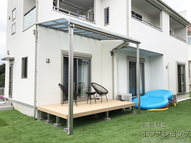 群馬県前橋市ののウッドデッキ リウッドデッキ 200 施工例