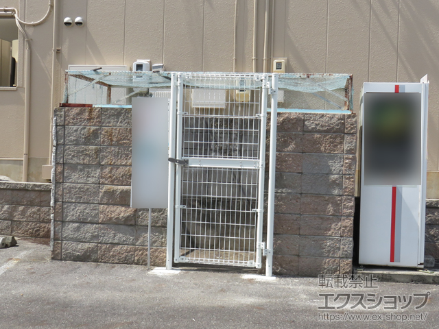 愛知県豊田市のの門扉 ハイグリッド門扉N1型 片開き　柱使用 施工例