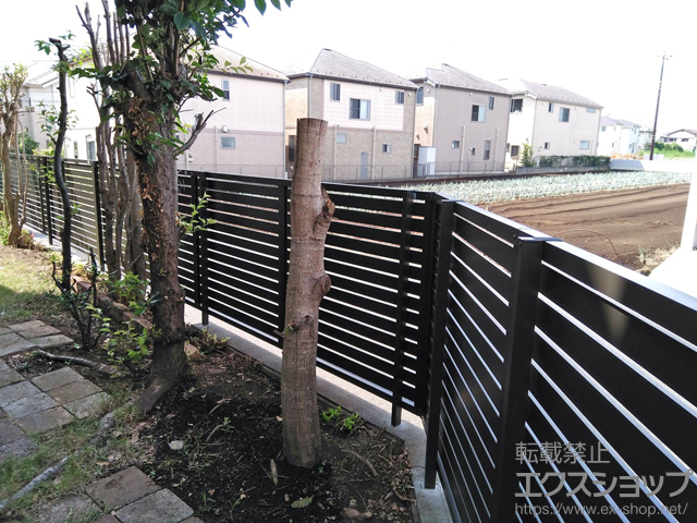 千葉県柏市ののフェンス・柵 プレスタフェンス7Y型 フリーポールタイプ 施工例