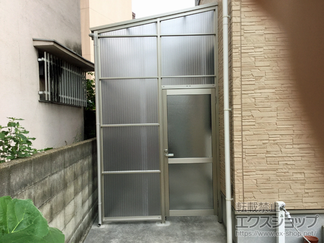 福岡県北九州市ののストックヤード ストックヤードII 両側ドア付きタイプ 積雪〜20cm対応 施工例