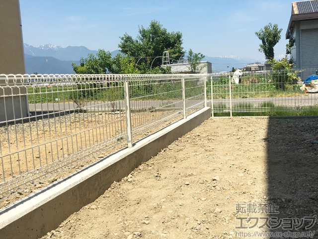 長野県松本市ののフェンス・柵 ハイグリッドフェンス11型 フリーポールタイプ 施工例