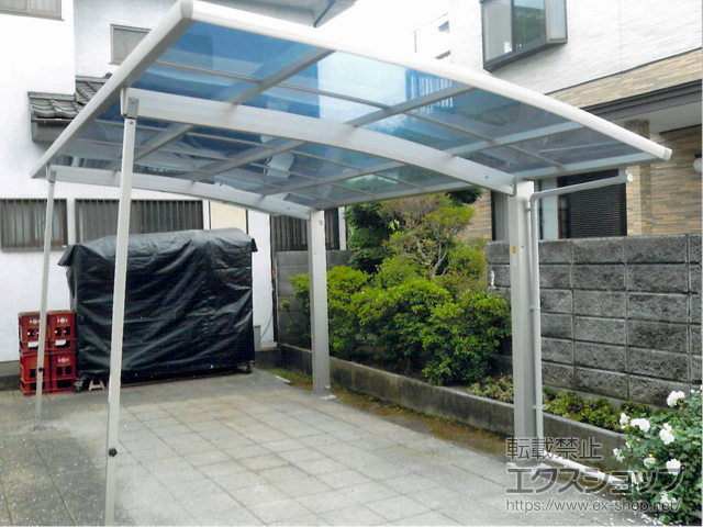 東京都あきる野市ののカーポート プレシオスポート 積雪〜20cm対応 施工例