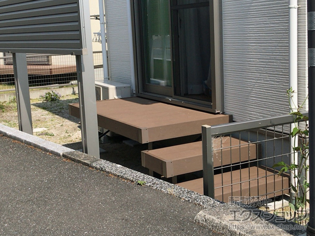 福岡県福岡市ののウッドデッキ リウッドデッキ 200 施工例