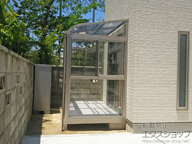 兵庫県尼崎市ののテラス囲い・サンルーム サニージュ R型 床納まり ランマ無 積雪〜20cm対応 施工例