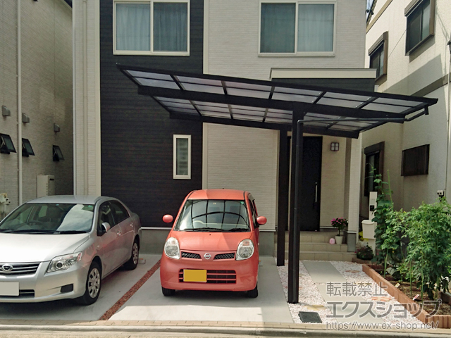 愛知県名古屋市ののカーポート エフルージュ プラス　積雪〜20cm対応 施工例